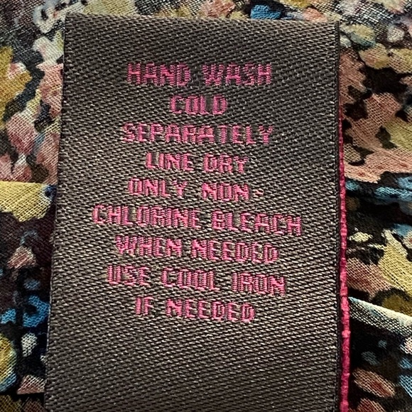 Fire Los Angeles Sheer Floral Top Whimsygoth Witchy Romantic Mystical Moody - Picture 4 of 9